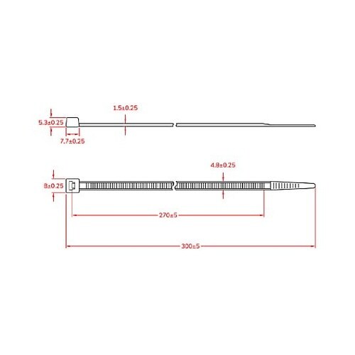 300x 4.8mm 結束バンド(耐候性
