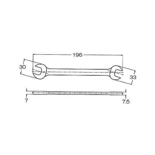 9/16”x 5/8” 両口スパナ E