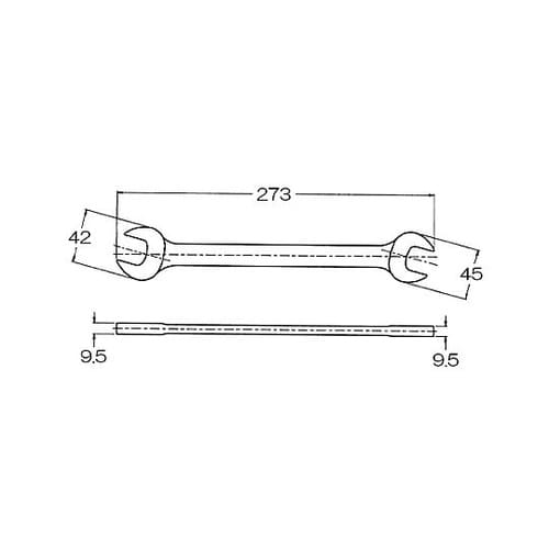 13/16”x 7/8” 両口スパナ