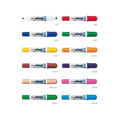 12本組/太・中字 水性マーカー EA7