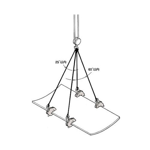 2.0ton 無傷堅吊クランプ(0−25