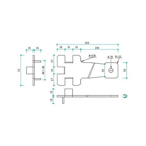 260mm ドラム缶スパナ(スチール製)