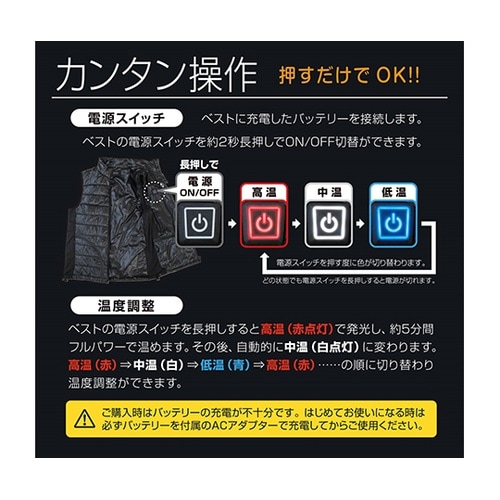 WV−S20防寒あったかベストブラックS