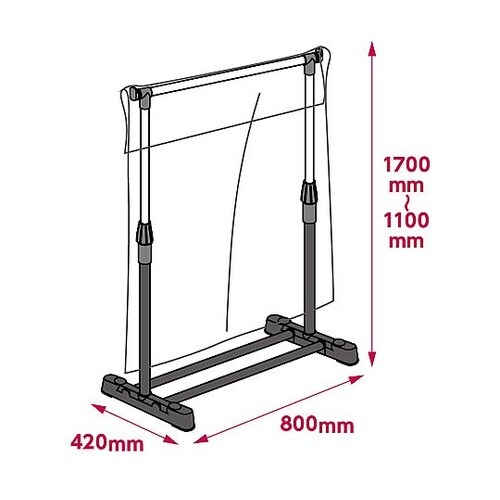 51366 パーテーション台 170