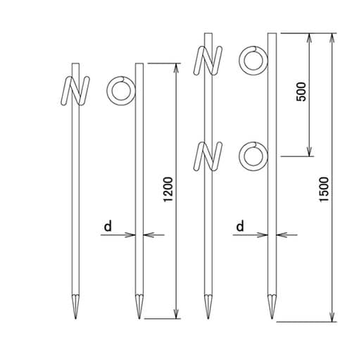 10177423 N式巻型ロープ止め