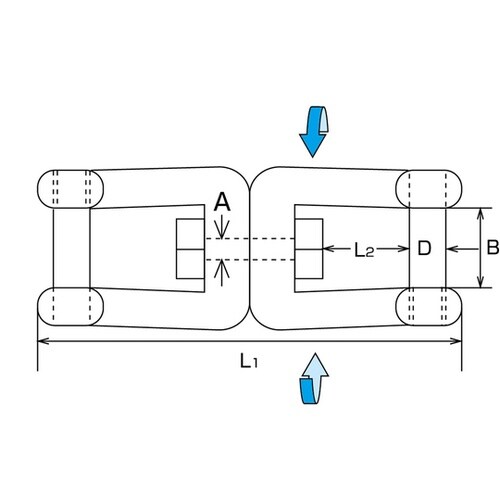 A1112ステンレス沈みダブルシャックル