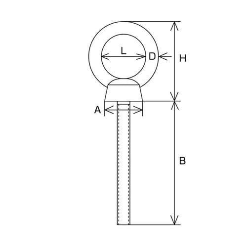 A2616 ステンレス ロングアイボルト