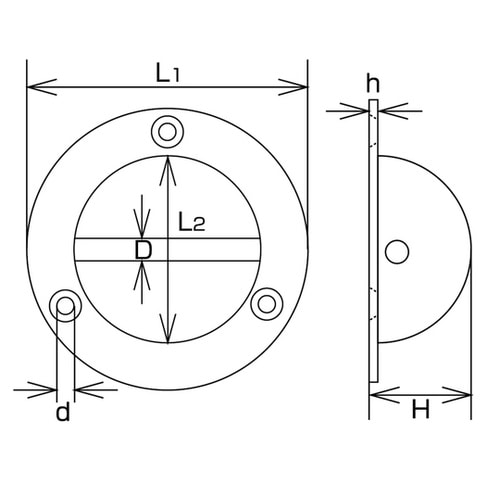 A528 ステンレス 埋込みフック