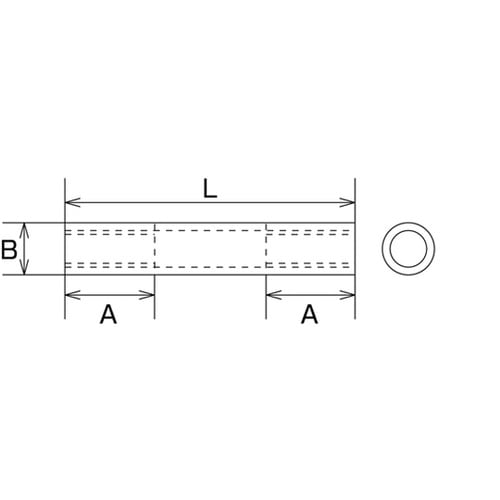 B1577 ステンレス パイプナット
