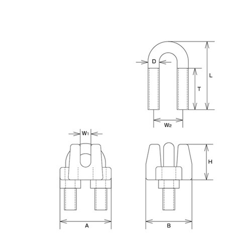 B2474 ステンレス ワイヤークリップ