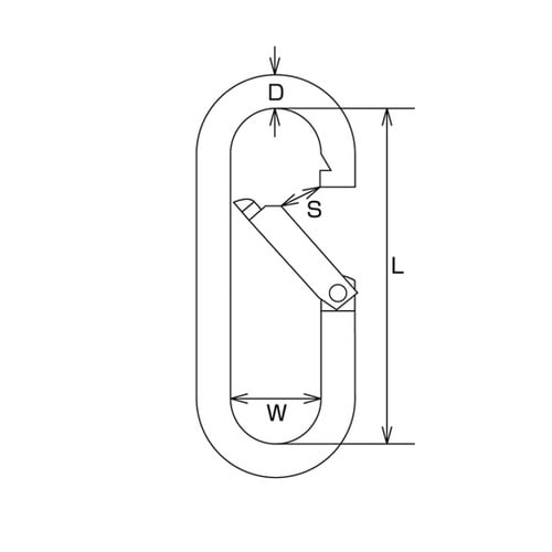 B2651 ステンレス プチカラビナ
