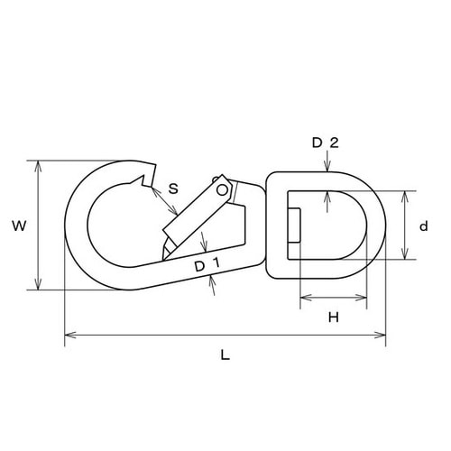 ステンレス スナップフック BL型(スイ