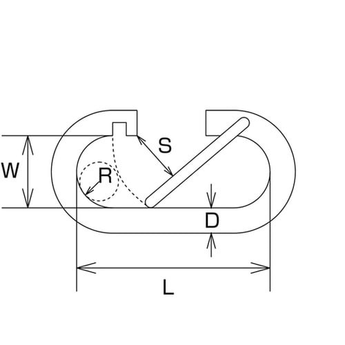 B2624 ステンレス O型フック