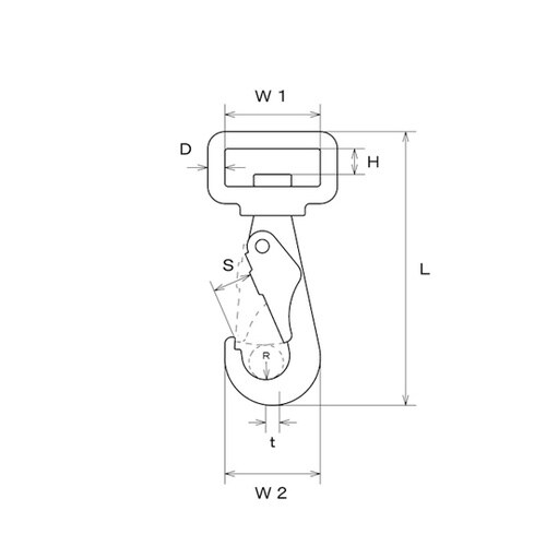 B2757 スイベルベルトスナップ