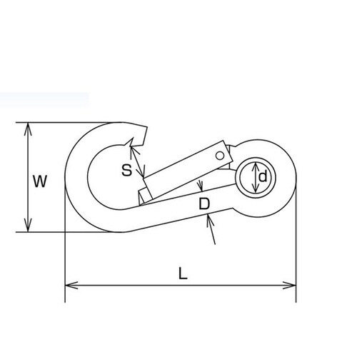 B2835 ステンレススナップフックA型