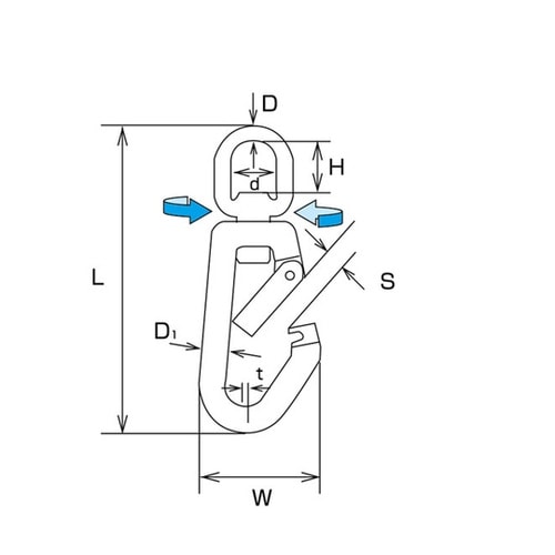 B2851ステンレススイベルスナップZ型