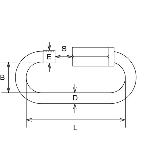 B461 銅リングキャッチ 線径6mm