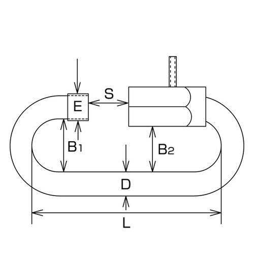 B746ステンレスネジ止めリングキャッチ
