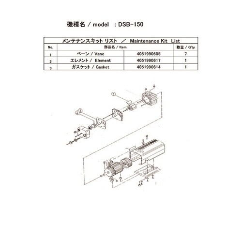 真空ポンプ用メンテナンスキッド DSB−