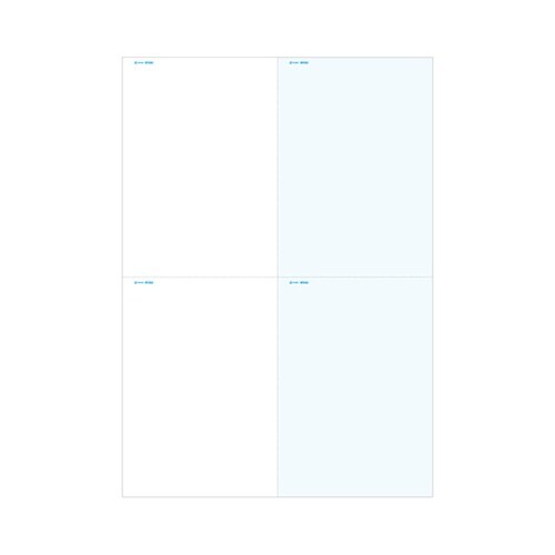 マルチプリンタ帳票 B4 カラー 4面