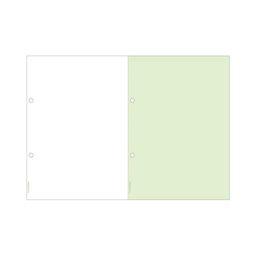 マルチプリンタ帳票 A4 グリーン 2面