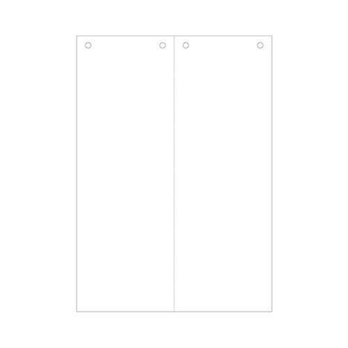 A4 白紙 縦 2面 4穴 1セット(1