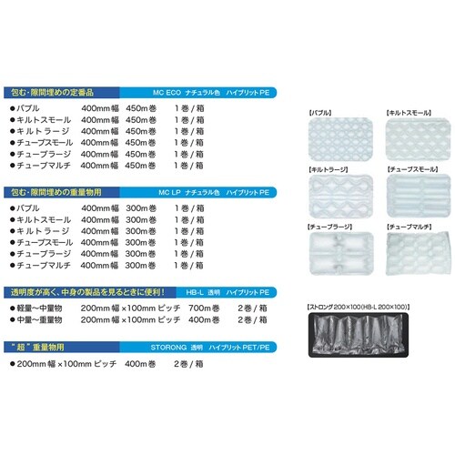 AIR−STRONG エアー緩衝材製造機