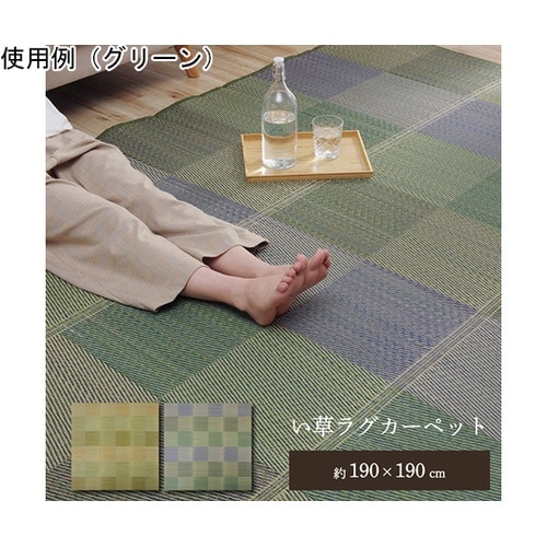 ラグ い草 モダン 撥水 自然素材 滑り