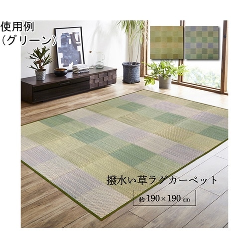 ラグ い草 モダン 撥水 自然素材 滑り