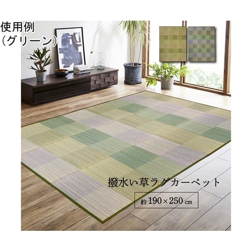 ラグ い草 モダン 撥水 自然素材 滑り