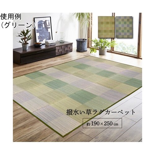 ラグ い草 モダン 撥水 自然素材 滑り