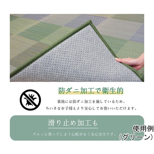 ラグ い草 モダン 撥水 自然素材 滑り