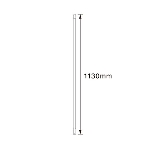 バーキュートプラスほうき 交換用柄 青