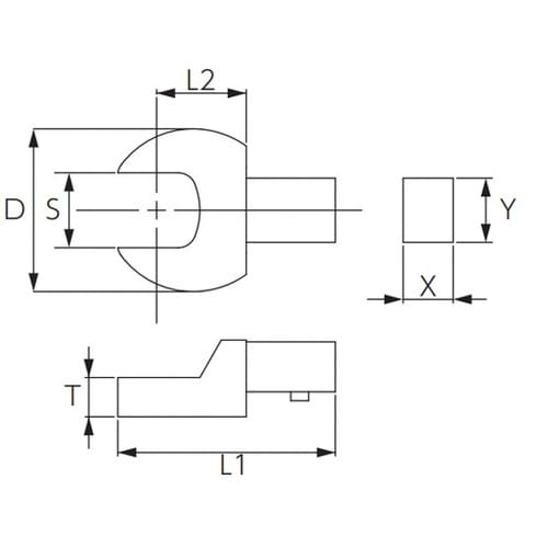 GX0912−S17 スパナ交換ヘッド