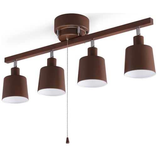 537640 4灯シーリング ブラウン