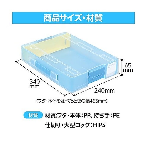 3701 A4おどうぐばこクリアブルー