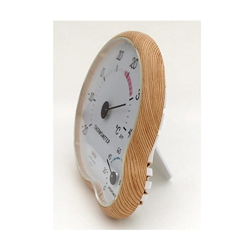 CR−142W 木目調温湿度計