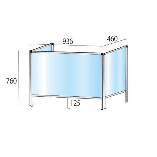 BHBP3F600X900 スタンド三面