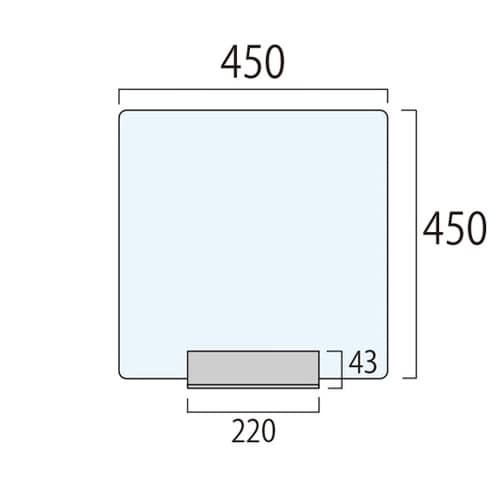 MNPT450X450−5set 衝立
