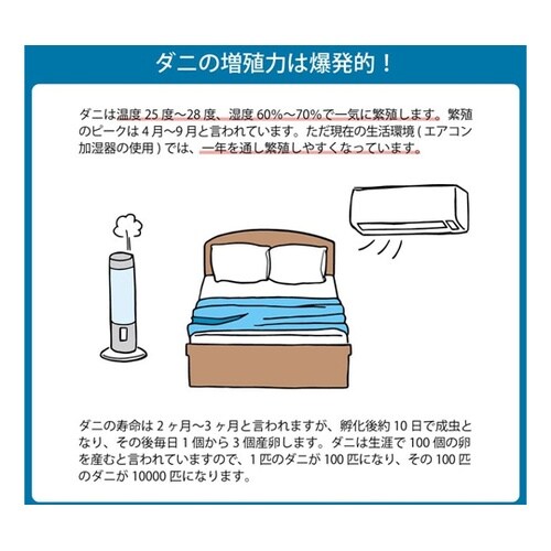 掛け布団 滅ダニ ダブルロング