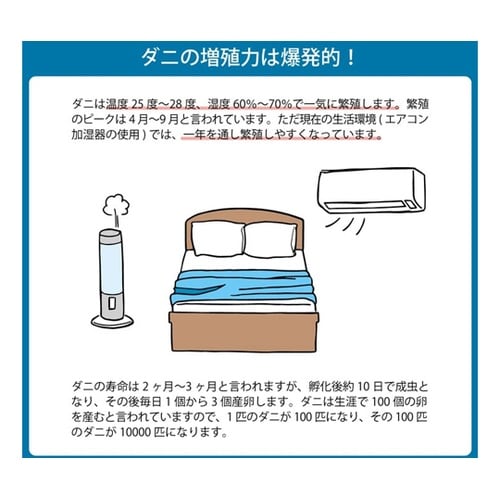 敷き布団 滅ダニ ベッド用