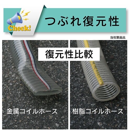 水・油・薬品・エアー用耐圧ホース(工場設