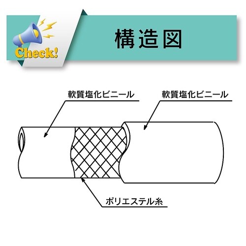 工場設備配管・土木用耐圧エアーホース ロ