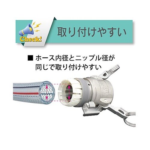 ホース継手(カムロックアダプターと互換性