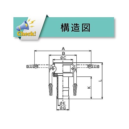 カムロック カプラー ホースシャンク ブ