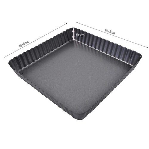 #000DL6139四角い底取れタルト型