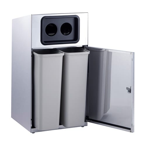 トラッシュボックス ステン 2分別 DS