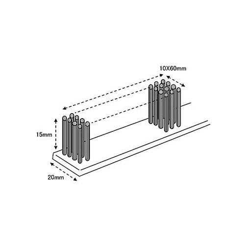 295mm 竹ブラシ(ナイロン製・曲/1