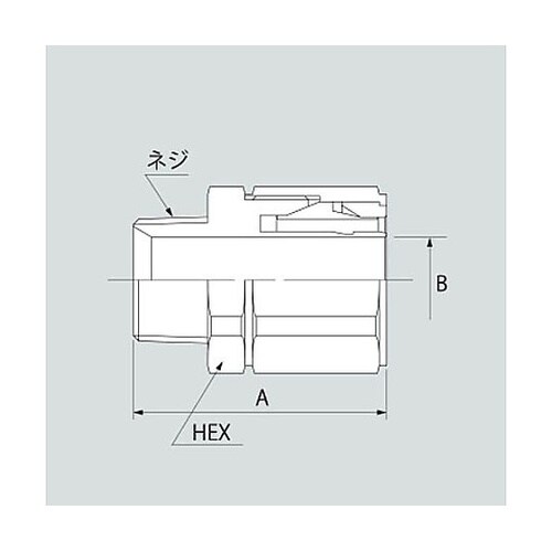 R 1/2”x12−18mm ナット締め