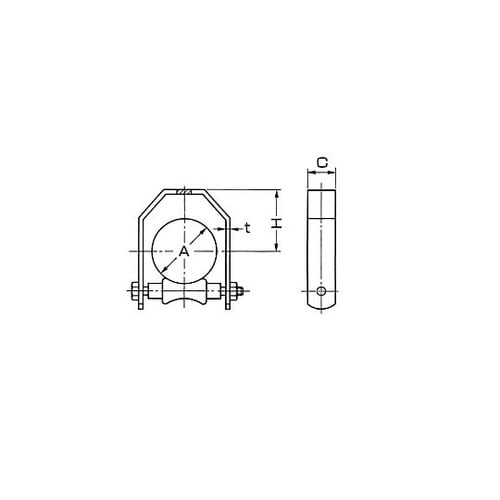 80A 熱伸縮配管用吊車(角型) EA4